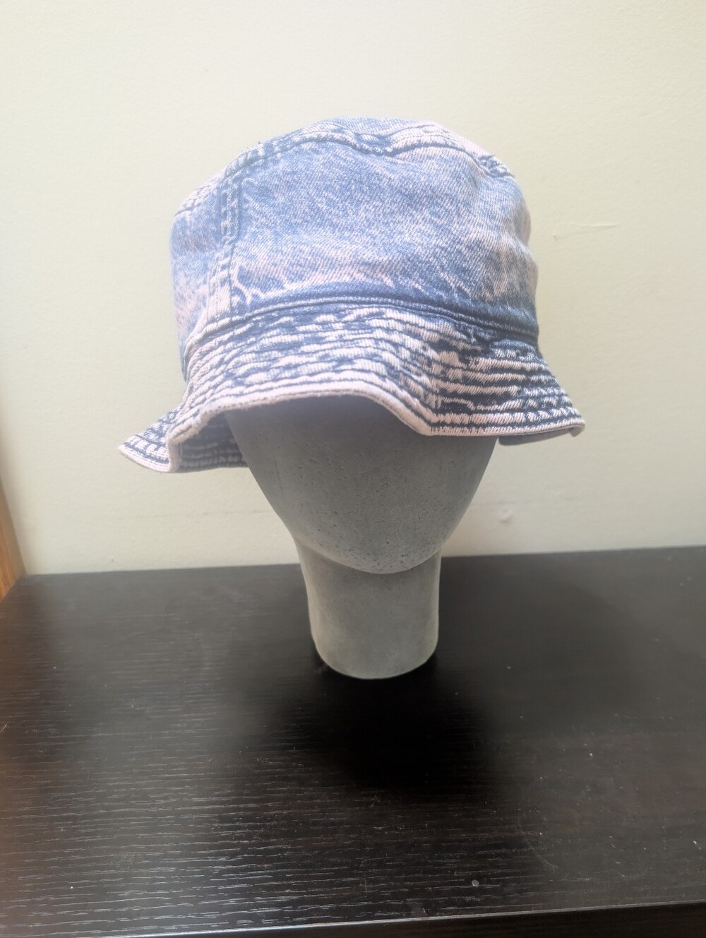 Sandro Denim Washed Purple Bucket Hat - One Size Fit All